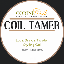 Load image into Gallery viewer, Coil Tamer Styling Gel -Locs. Braids. Twists.